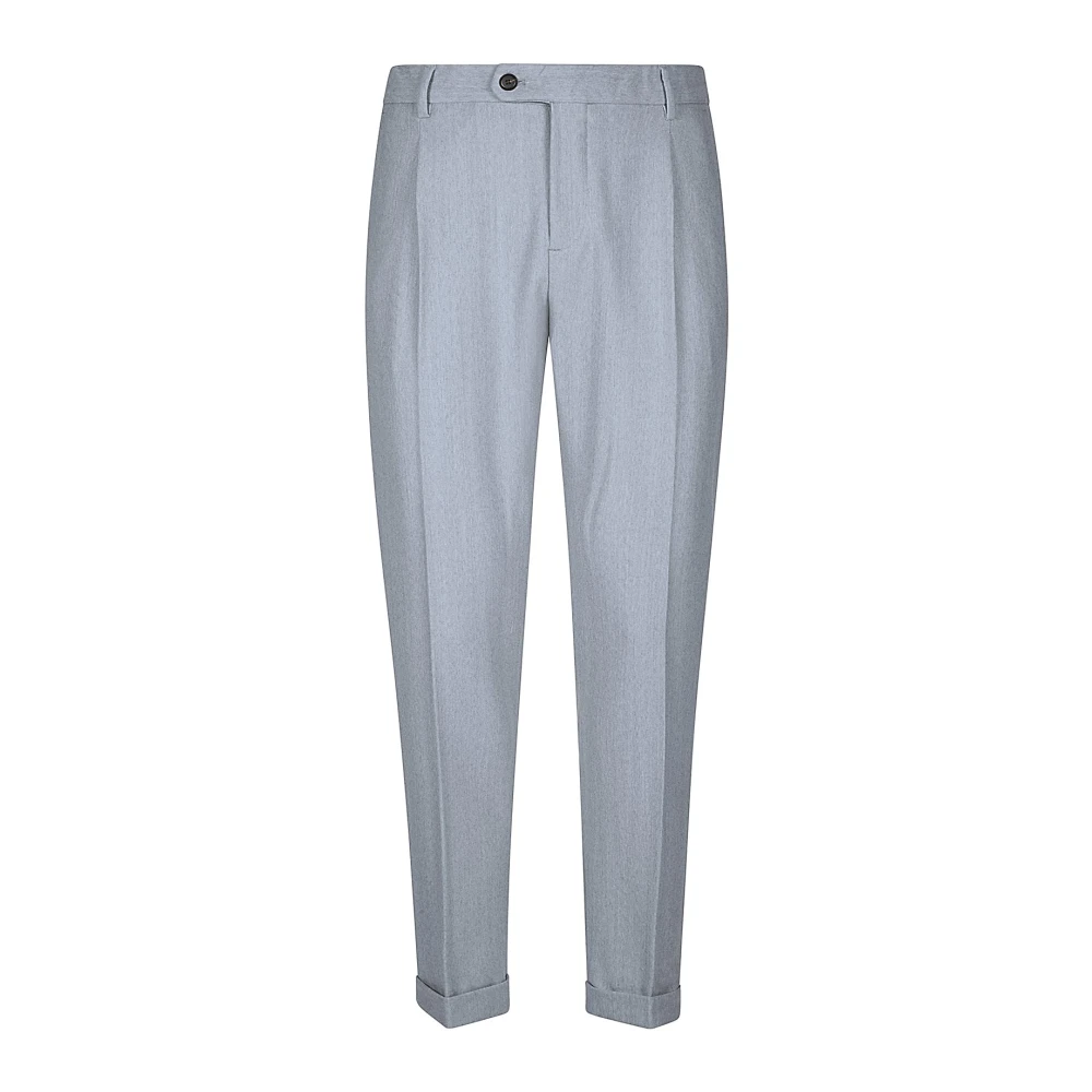Eleventy Men's Blue Suit Trousers, W34, Pantalone Pences Elasticato
