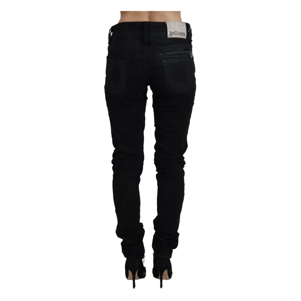 John Galliano Zwarte Skinny Jeans Black Dames