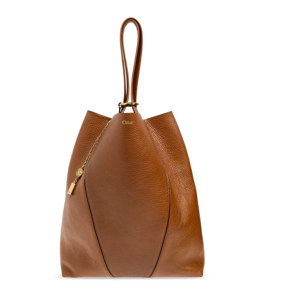 Chloé , Shopping Bags, Female, Brown, One Size, Spin Large Shopper Bag