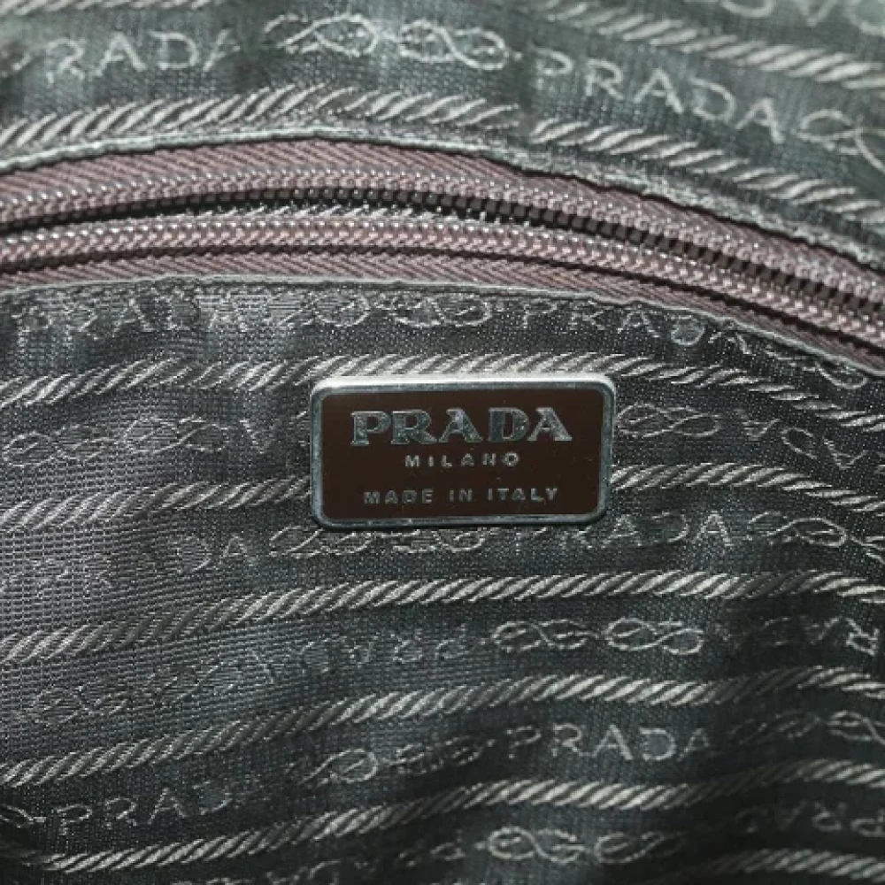 Prada Vintage Pre-owned Fabric prada-bags Beige Dames