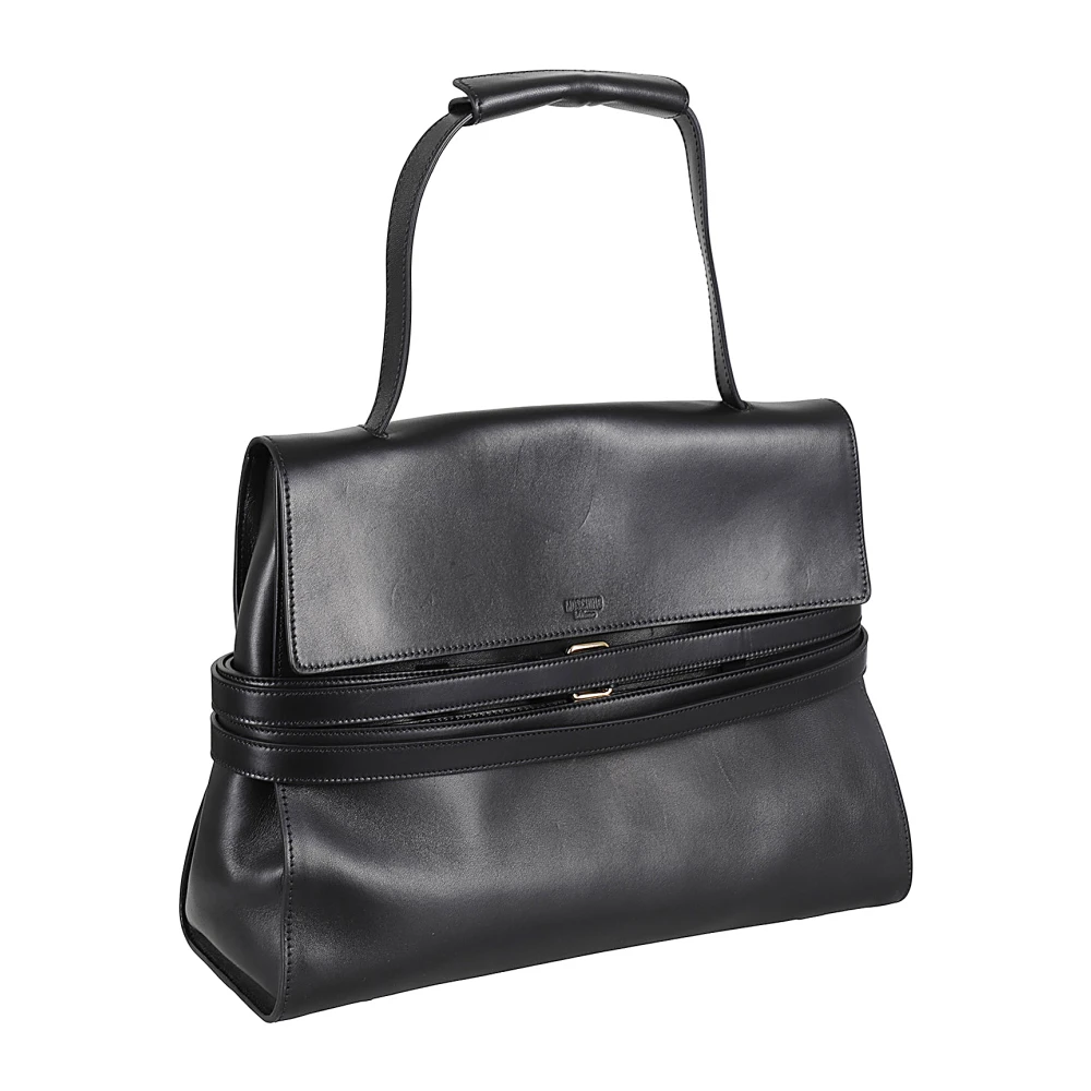Moschino Schoudertas Black Dames