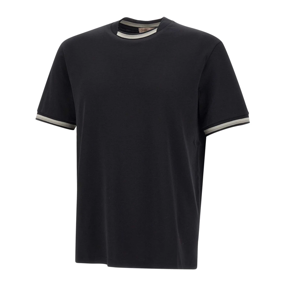 Herno T-Shirt Black Heren
