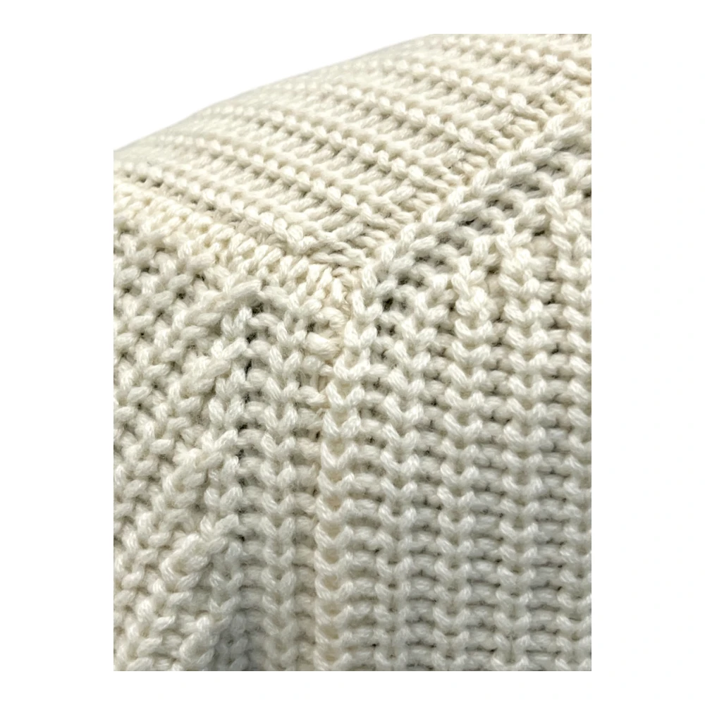 Gran Sasso Kasjmier Grofgebreide Vest Off-White Heren
