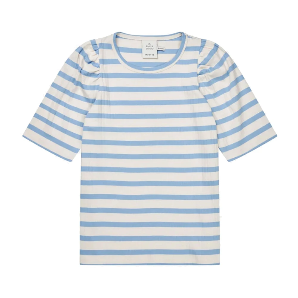 Munthe Women's Blue Jikolaz Bluser - T-Shirts - Xs - Tops