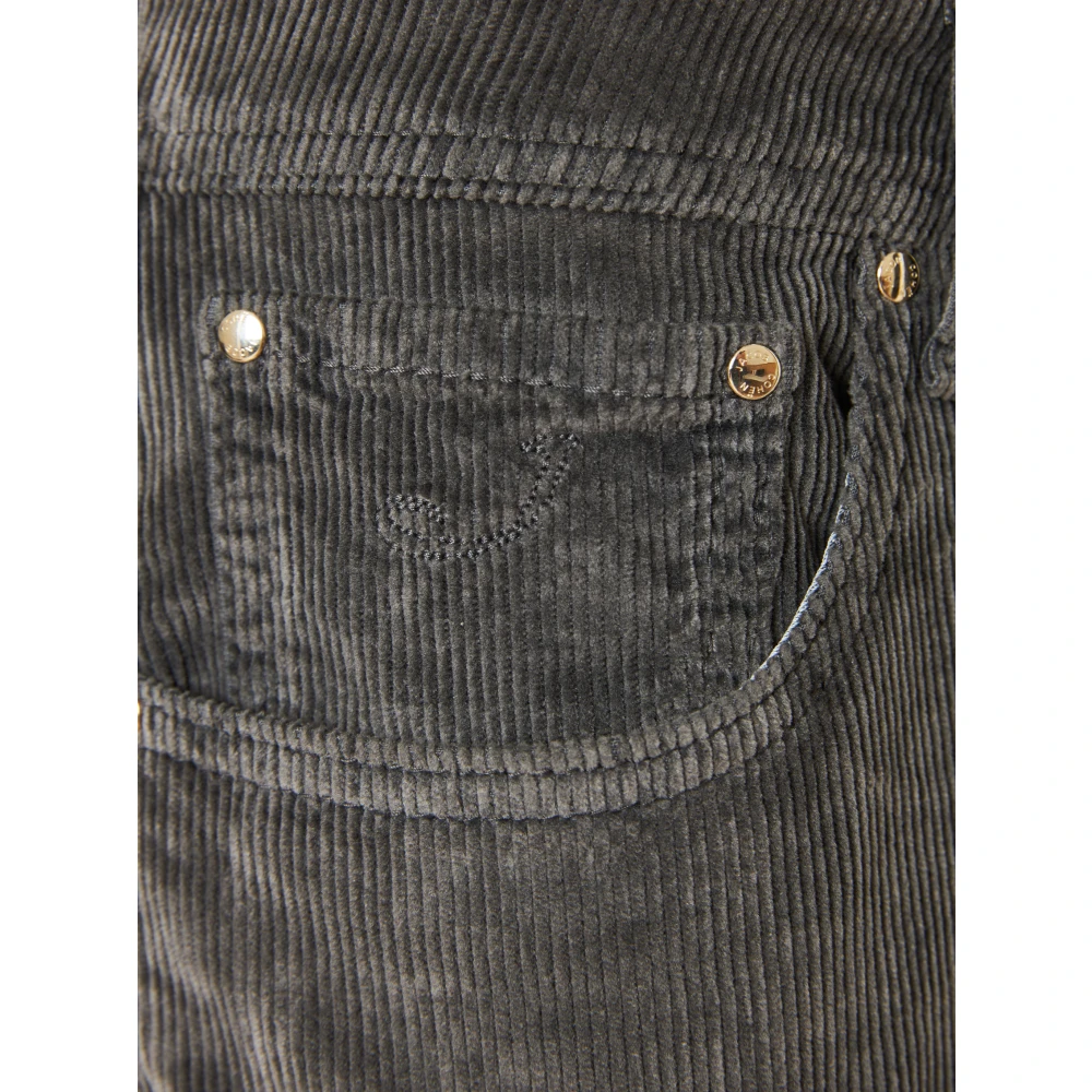 Jacob Cohën Ribfluwelen broek met binnendetails Gray Heren