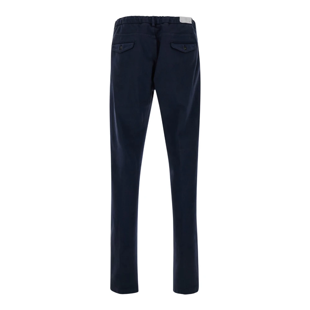 Eleventy Bistretch Jogger Broek Blue Heren