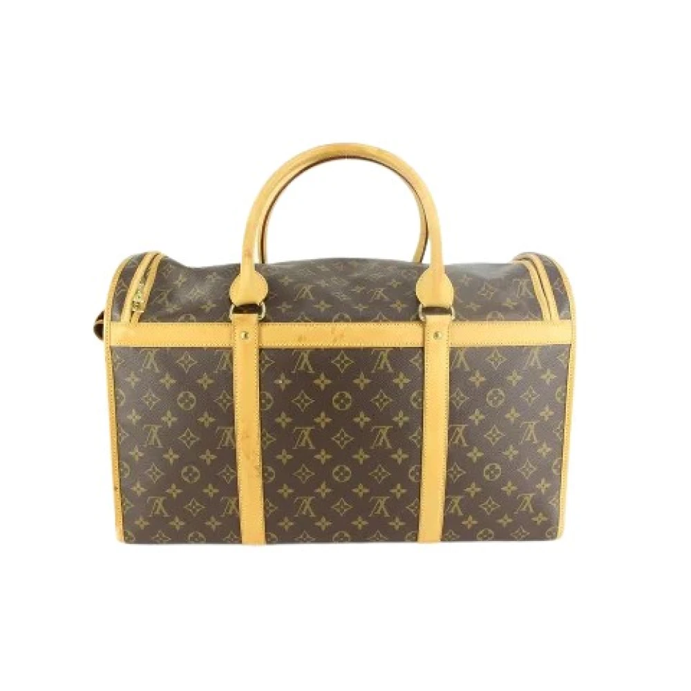 Louis Vuitton Vintage Canvas LV Väskor, Begagnade, Tillverkade i Frankrike Brown, Dam