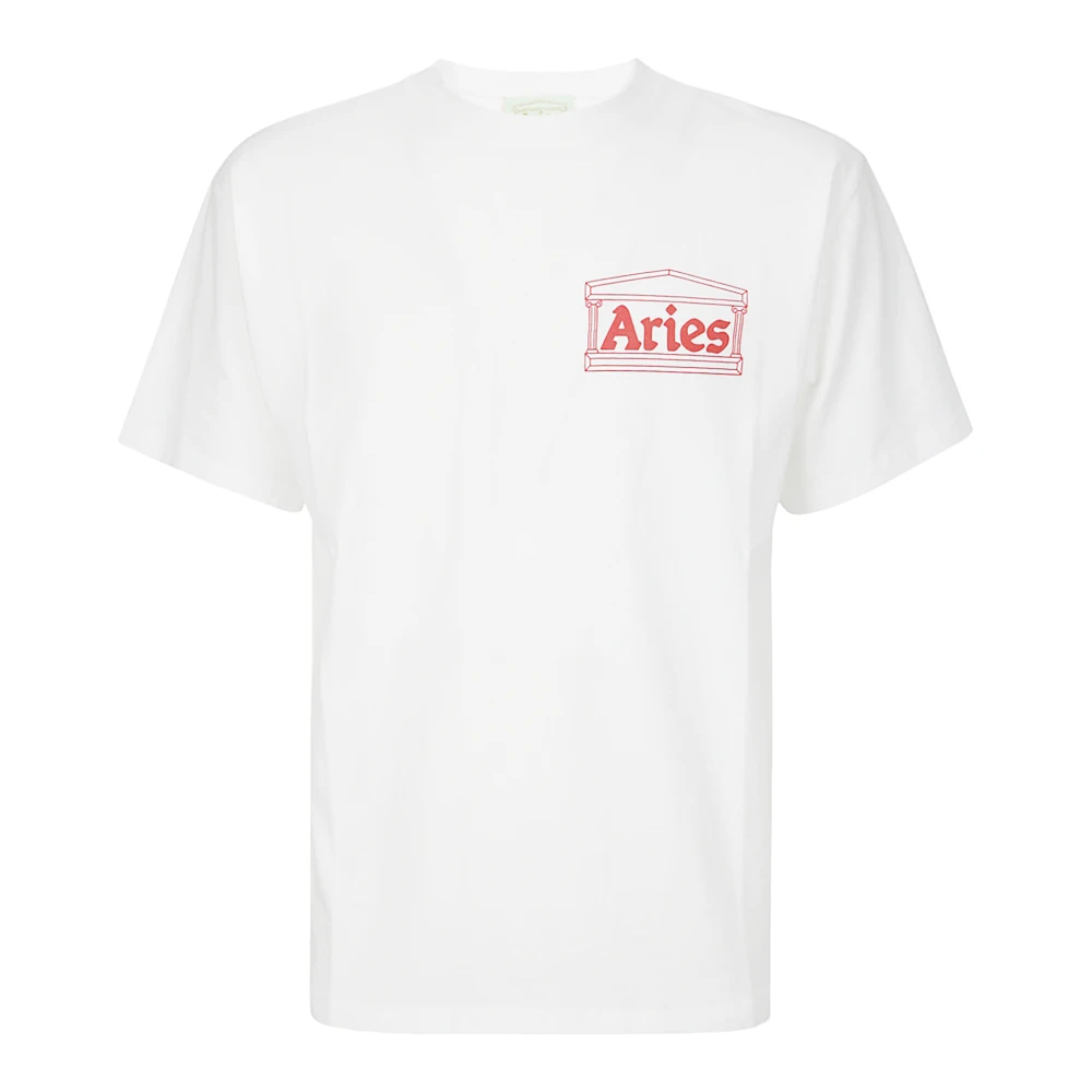 Aries Temple Korte Mouw Tee White Heren