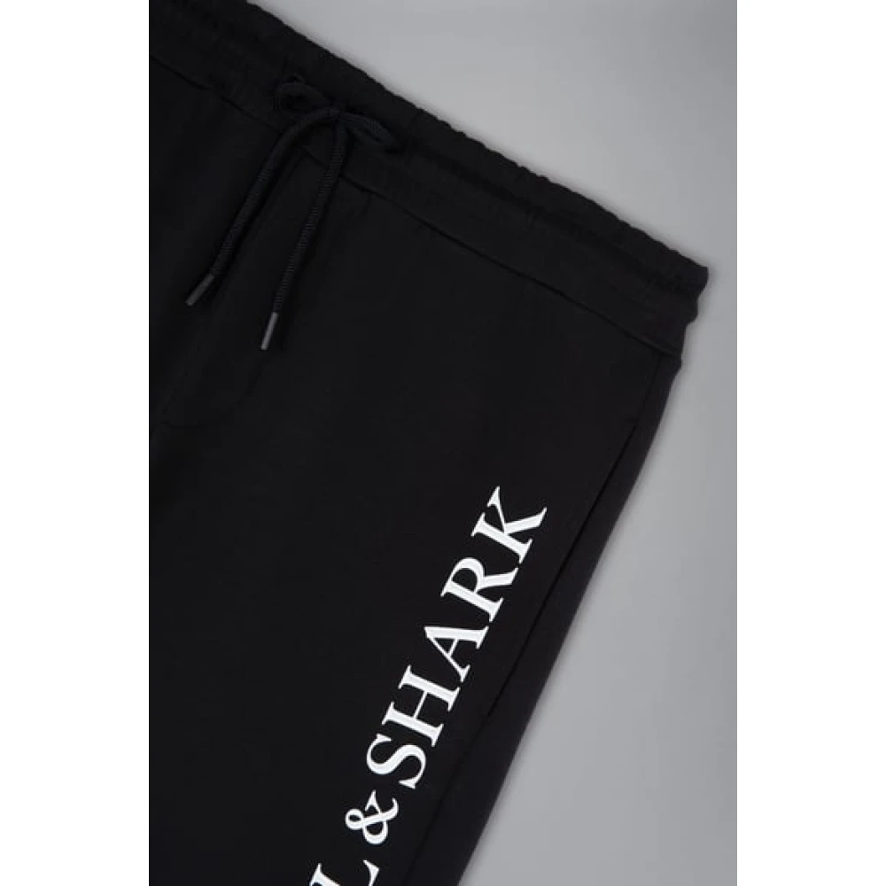 PAUL & SHARK Zwarte Katoenen Regular Fit Shorts Black Heren