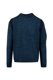 Maglione Girocollo in Maglia Vanisé Blu