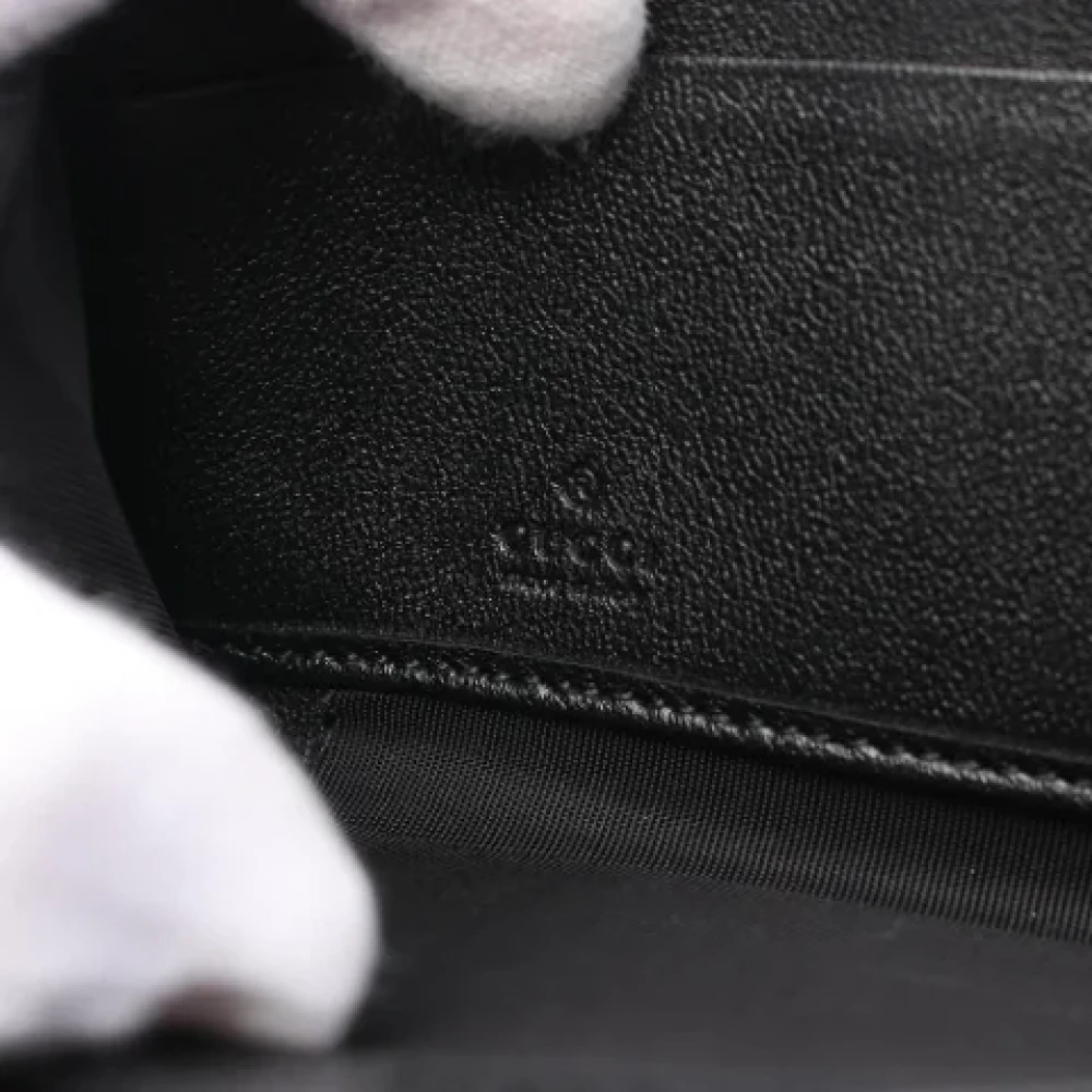 Gucci Vintage Pre-owned Leather wallets Black Dames