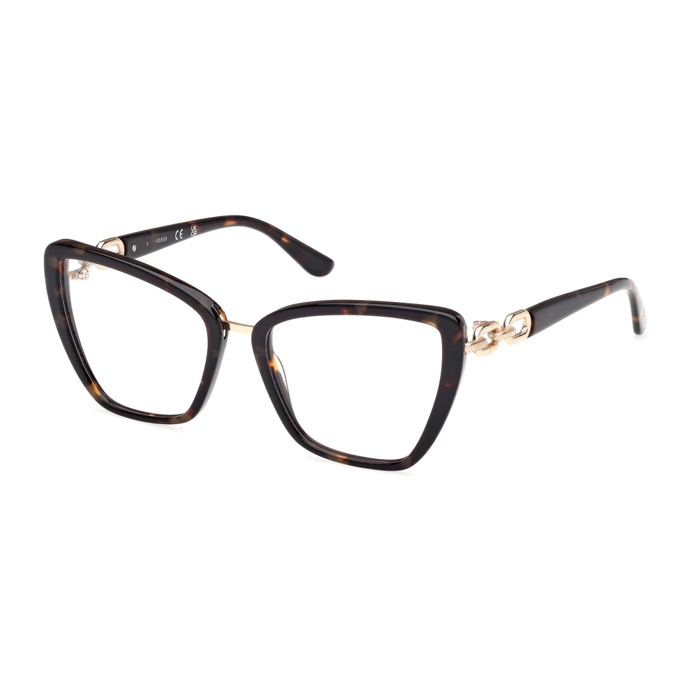 Guess Stijlvolle Brilmonturen in Bruin Schildpad Black Dames
