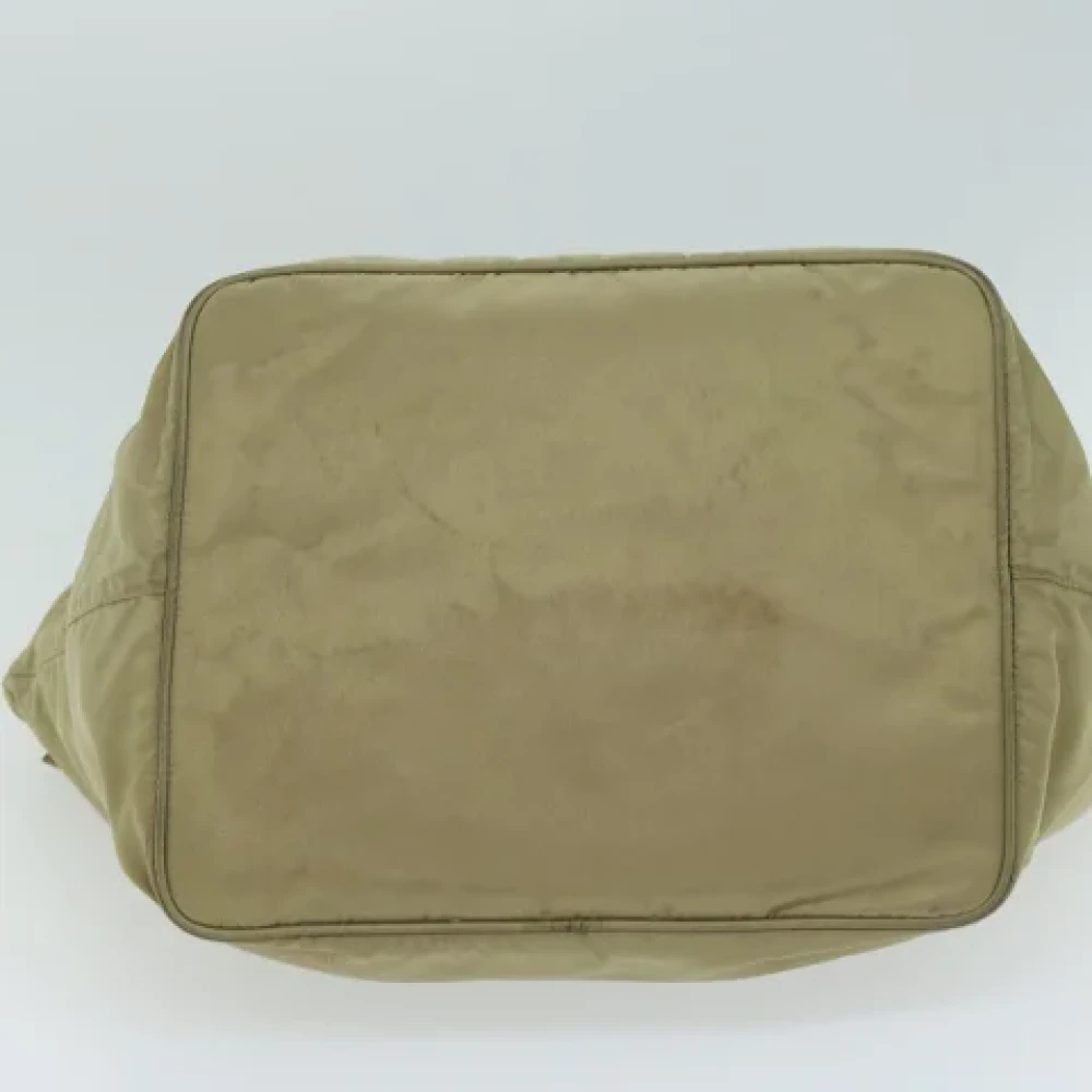 Prada Vintage Pre-owned Nylon totes Beige Dames