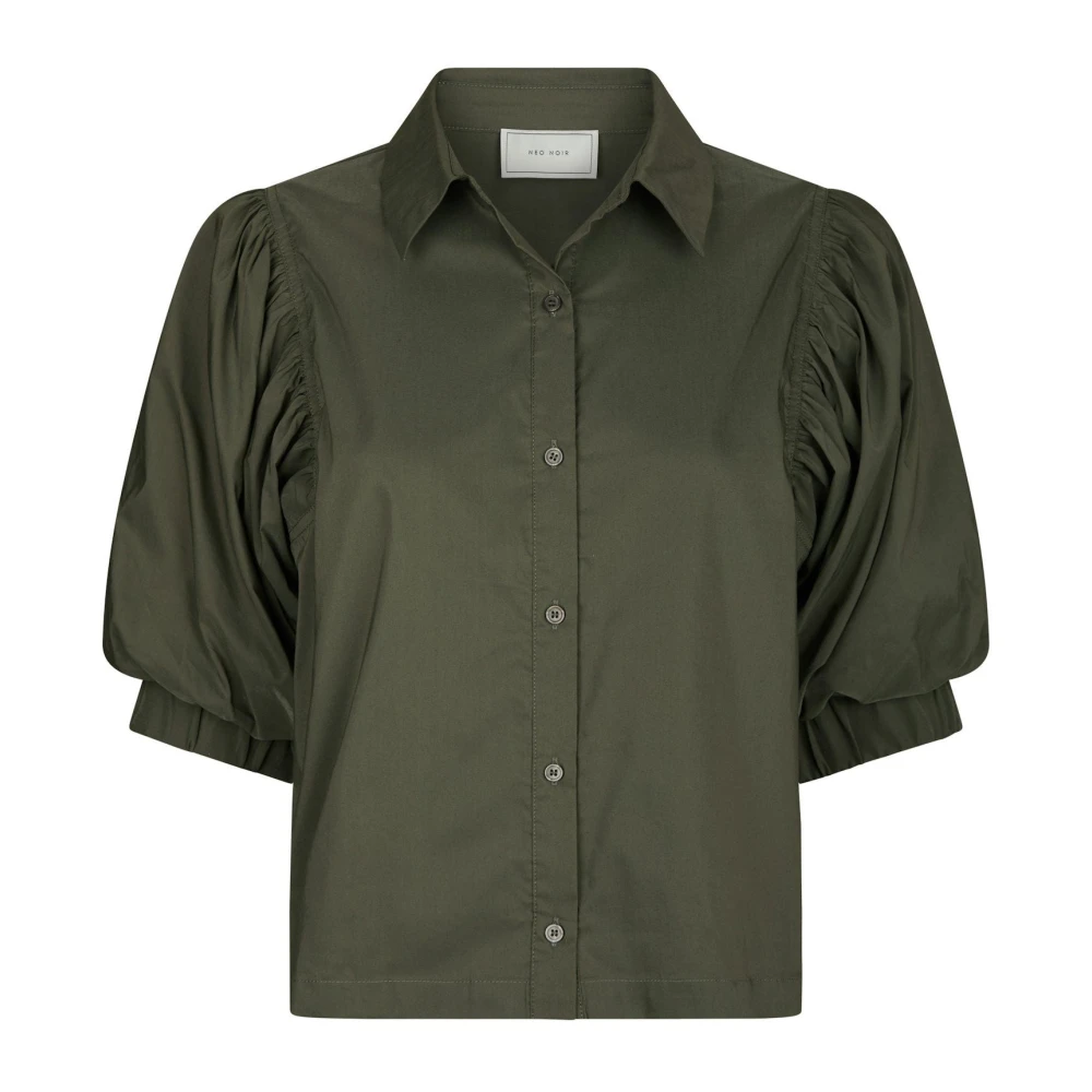 Neo Noir Green Shirts, Female, Xs, Blouses & Shirts