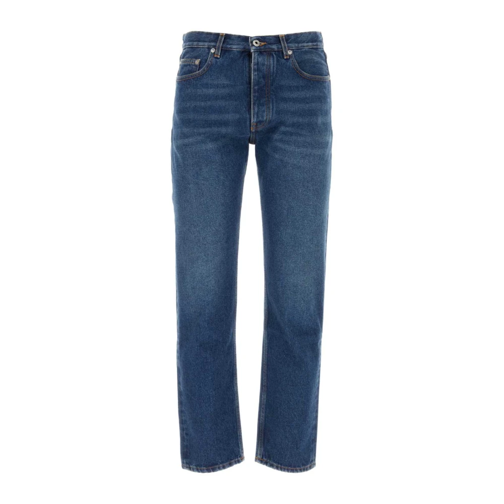 Off White Klassieke Denim Jeans Blue Heren