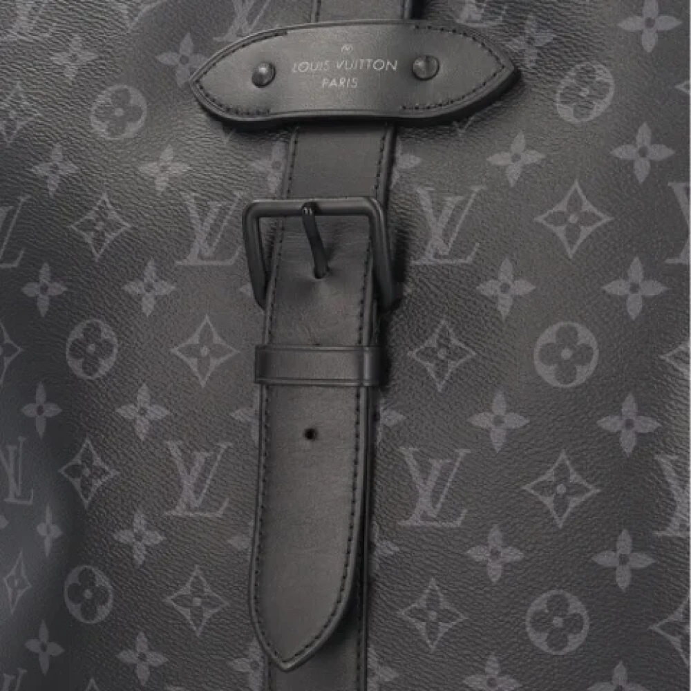 Louis Vuitton Vintage Pre-owned Canvas shoulder-bags Black Dames