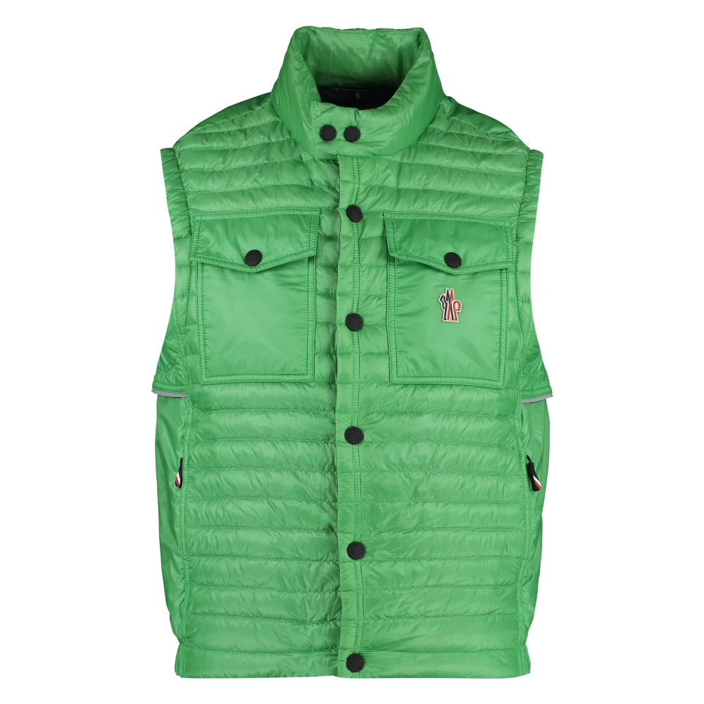 Moncler Stilig Puffer Vest för Män Green, Herr