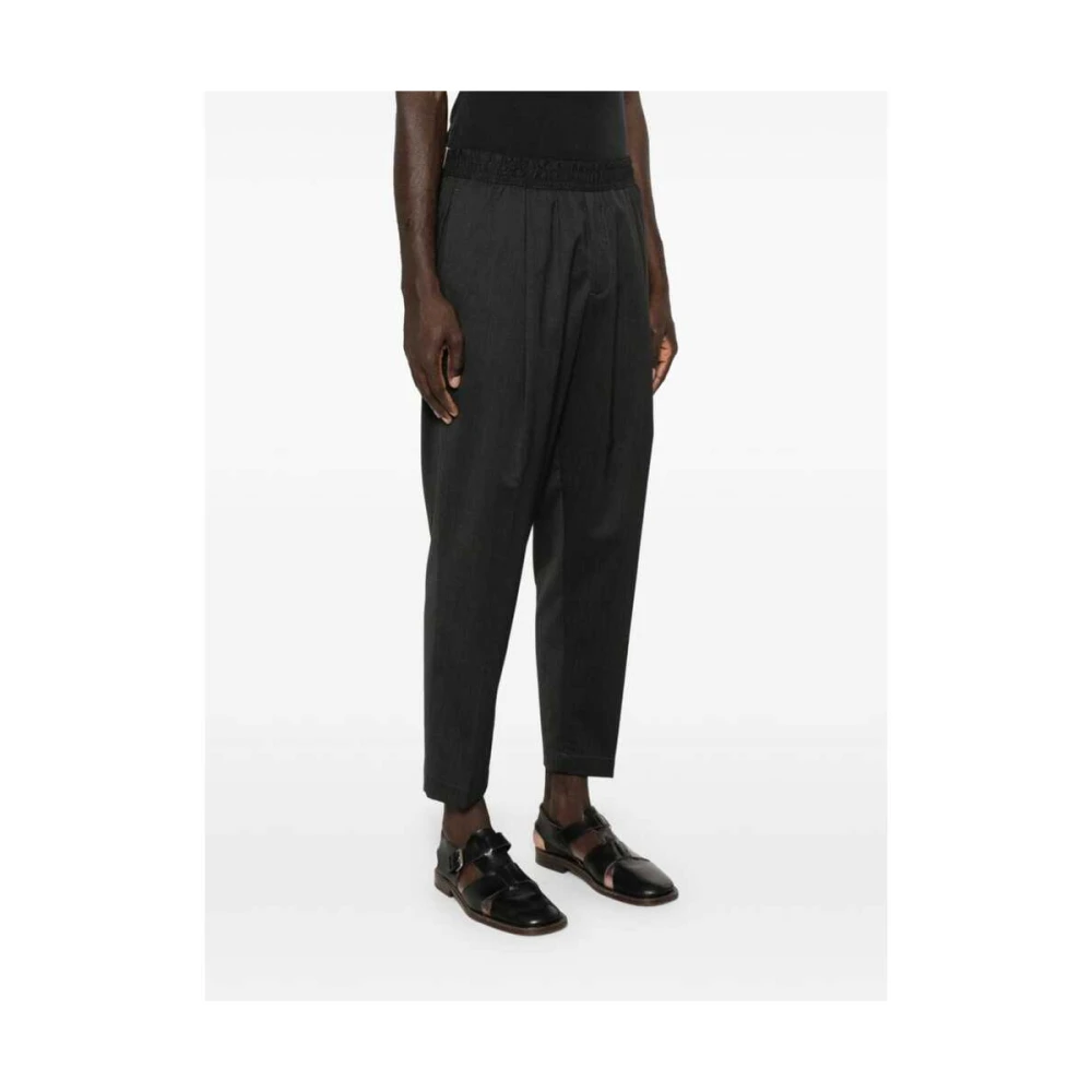 Briglia Antraciet Wolmix Tapered Leg Broek Gray Heren