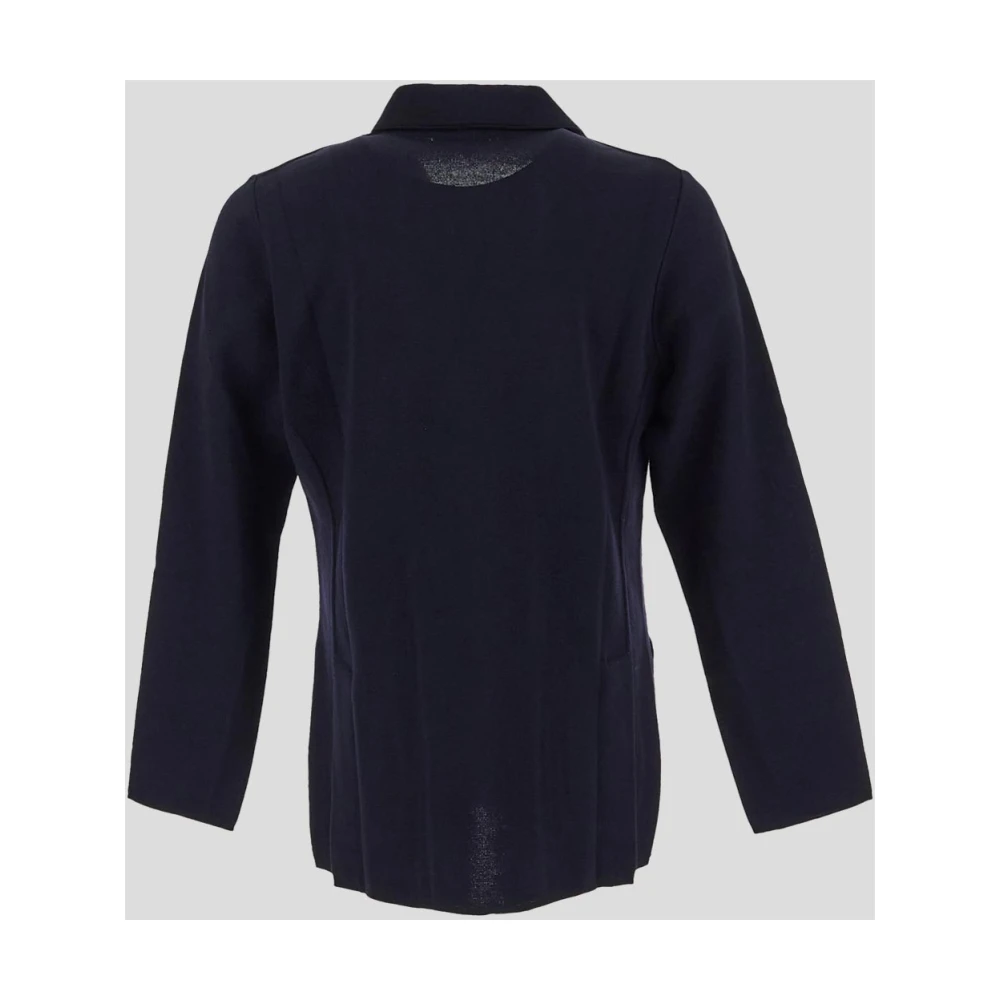 Lardini Dubbel-Breasted Gebreid Jack van Wol Blue Heren