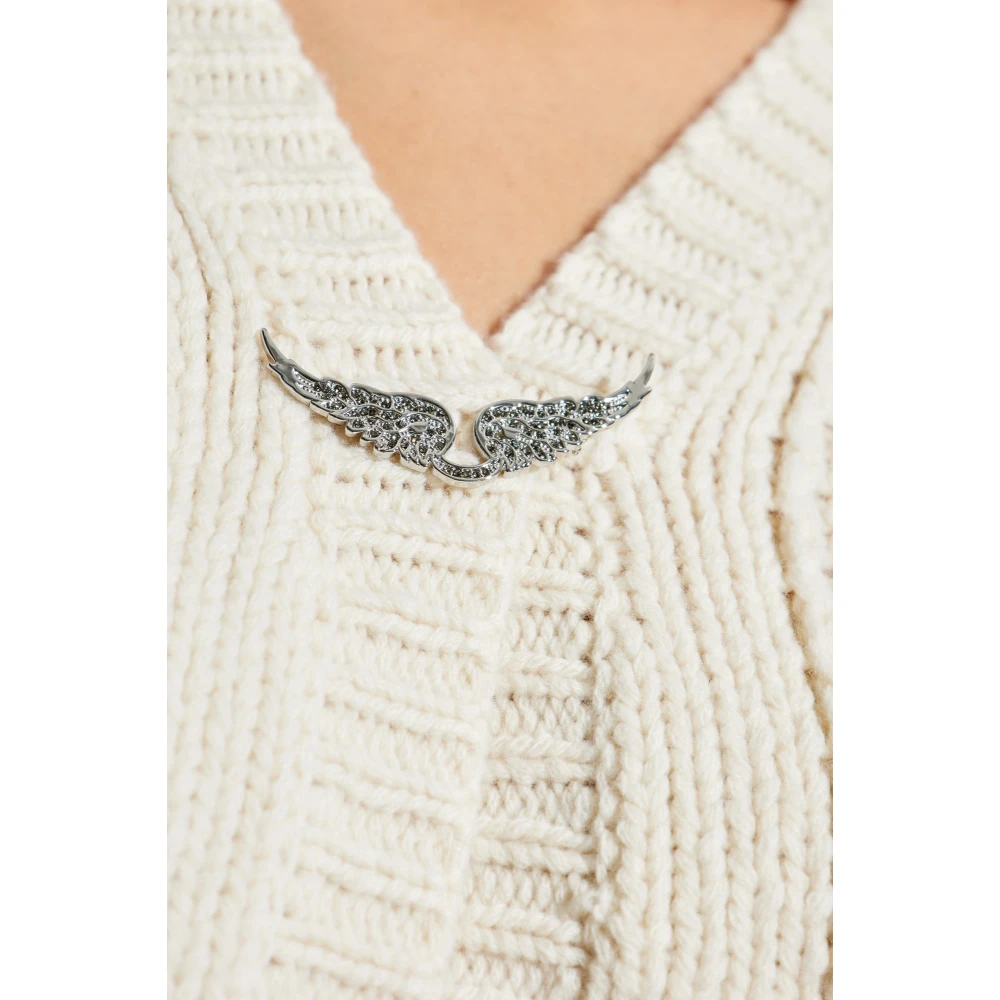 Zadig & Voltaire Wollen vest Travy Beige Dames