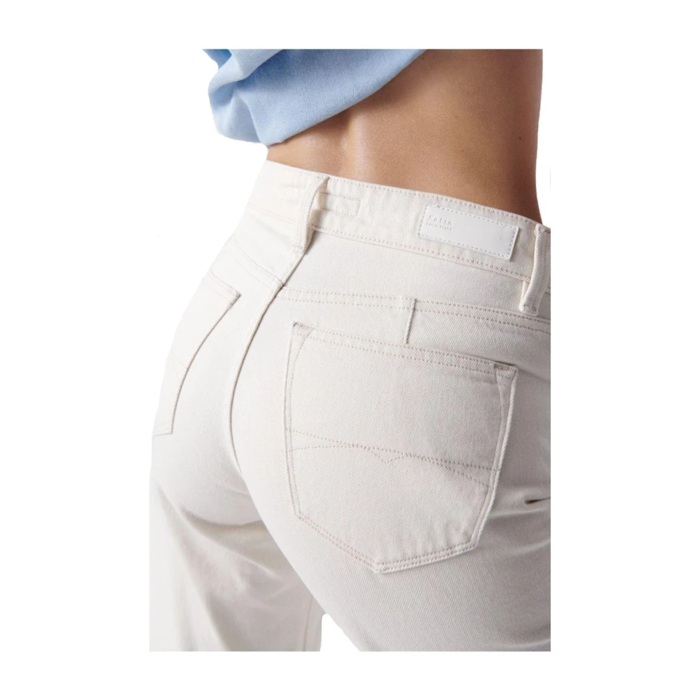 Salsa Cropped Trousers White Dames