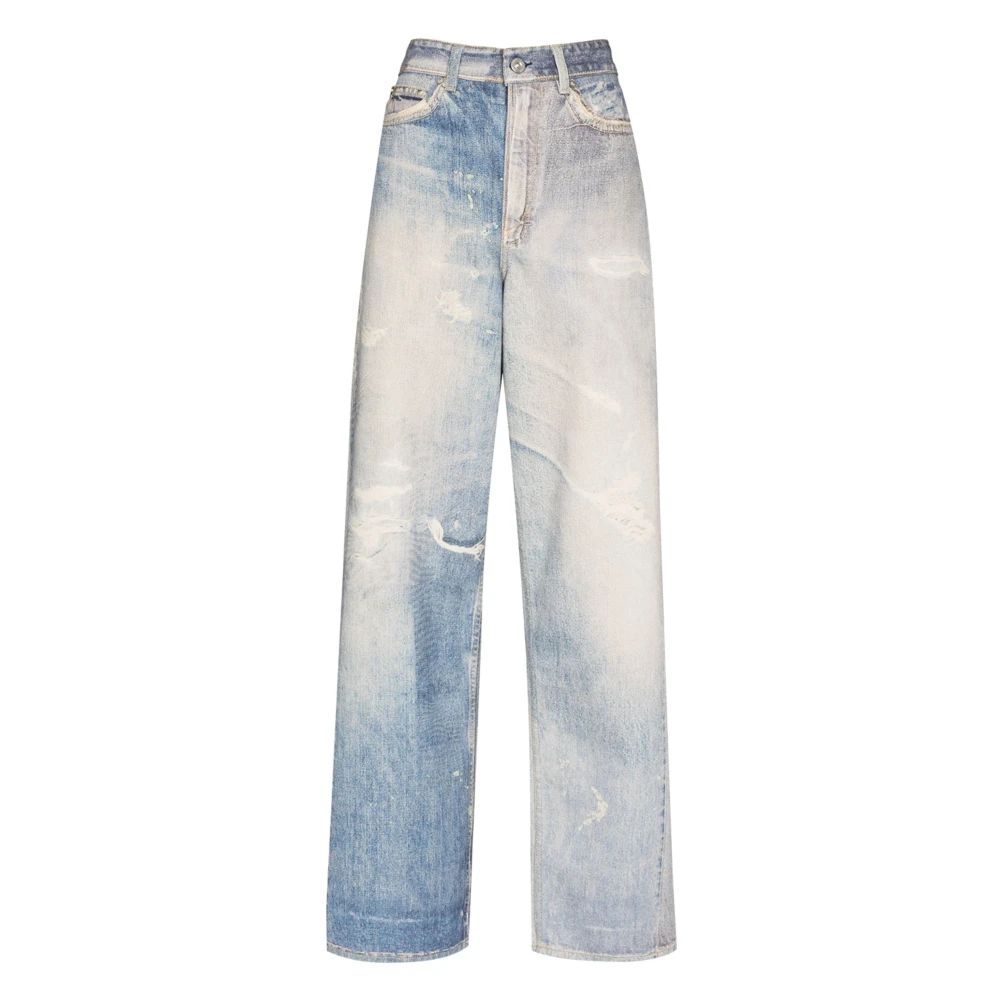 Our Legacy , Straight Fit Jeans, Female, Blue, S, Full Cut Jeans