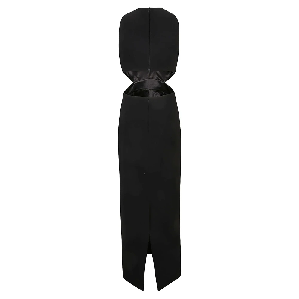 The New Arrivals Ilkyaz Ozel Zwarte Polyester Jurk Collectie Black Dames