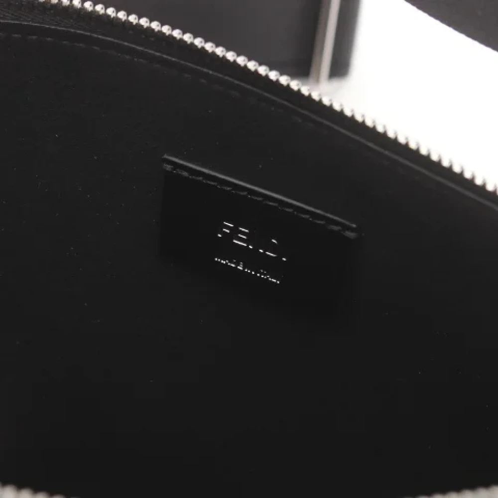 Fendi Vintage Pre-owned Leather shoulder-bags Black Dames