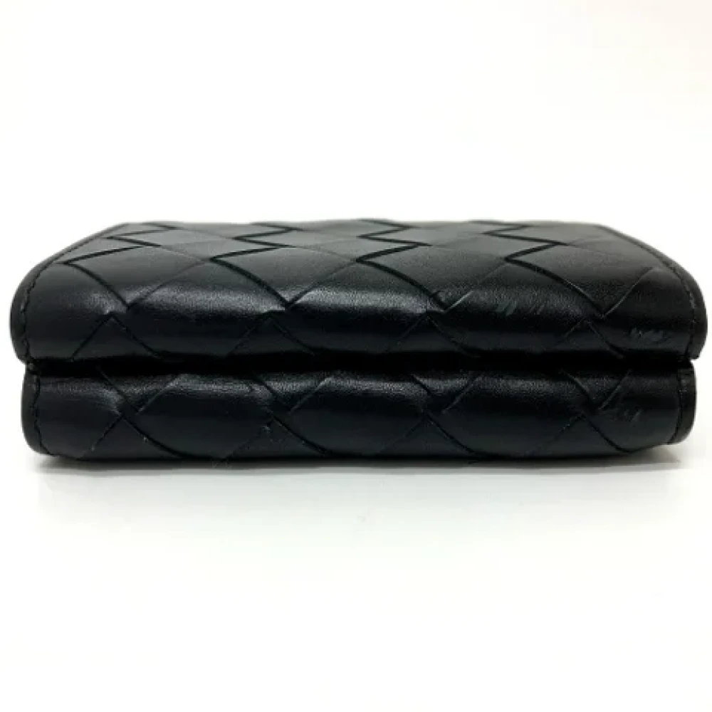 Bottega Veneta Vintage Pre-owned Leather wallets Black Dames