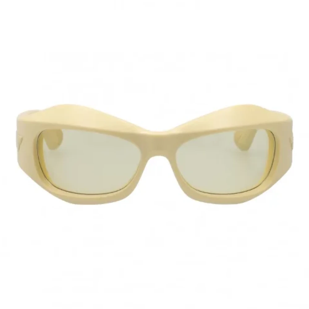 Bottega Veneta Vintage Pre-owned Fabric sunglasses Beige Dames