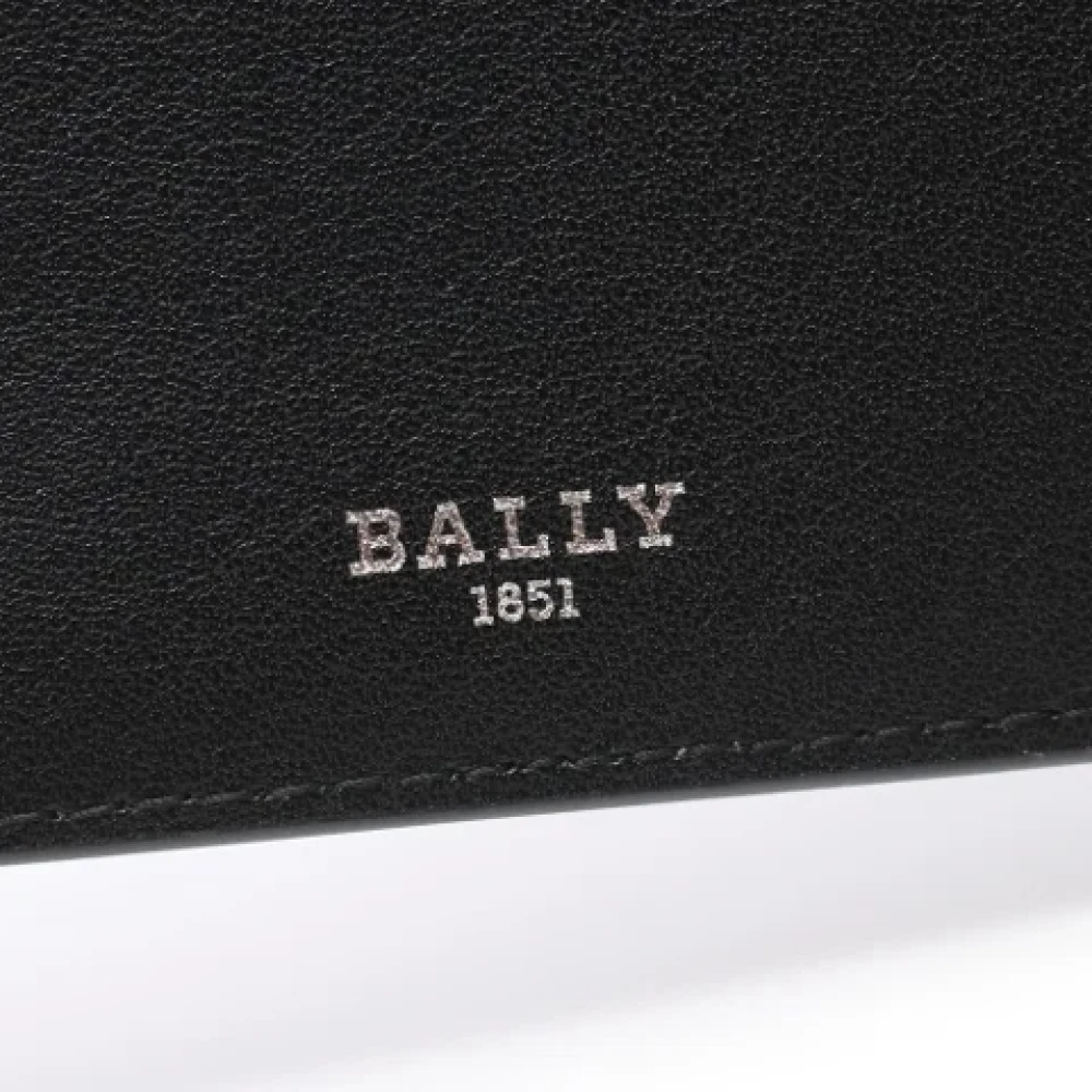 Bally Pre-owned Leather wallets Black Heren