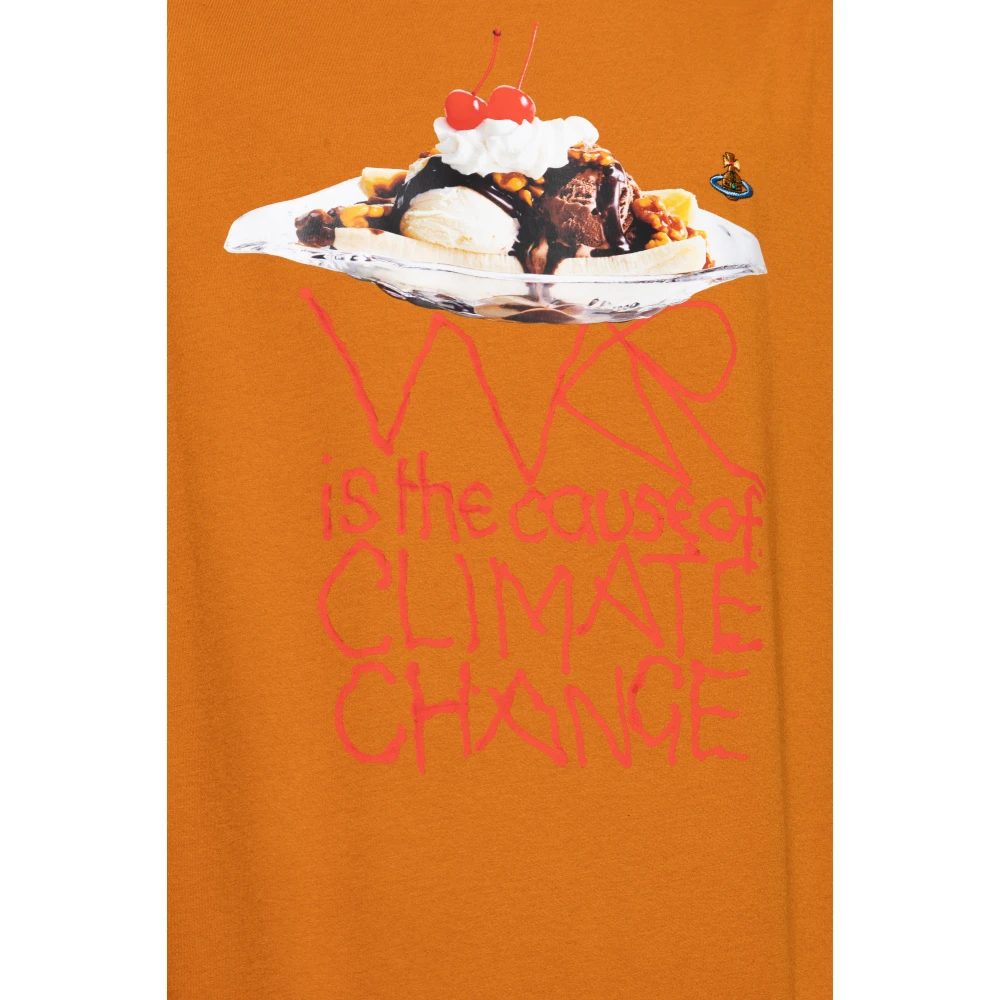 Vivienne Westwood T-shirt met print Orange Heren