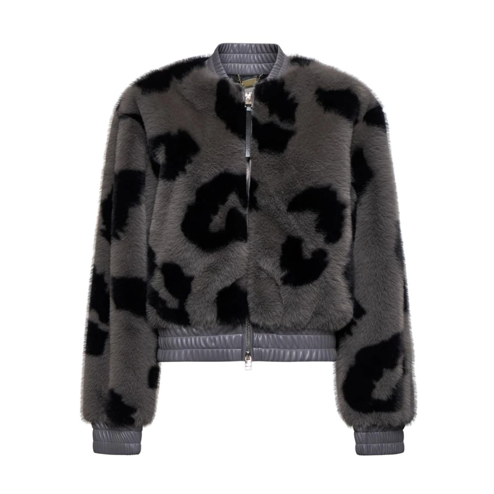 Silvian Heach Donna Grigio Faux Fur Shearling Jackets