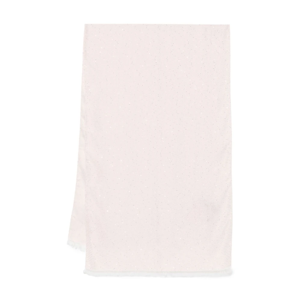 Twinset Roze Sjaal met Raffelrand Pink Dames