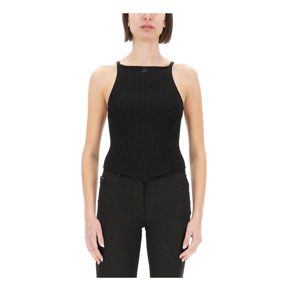 Courreges Donna Nero Top - Immagine 2