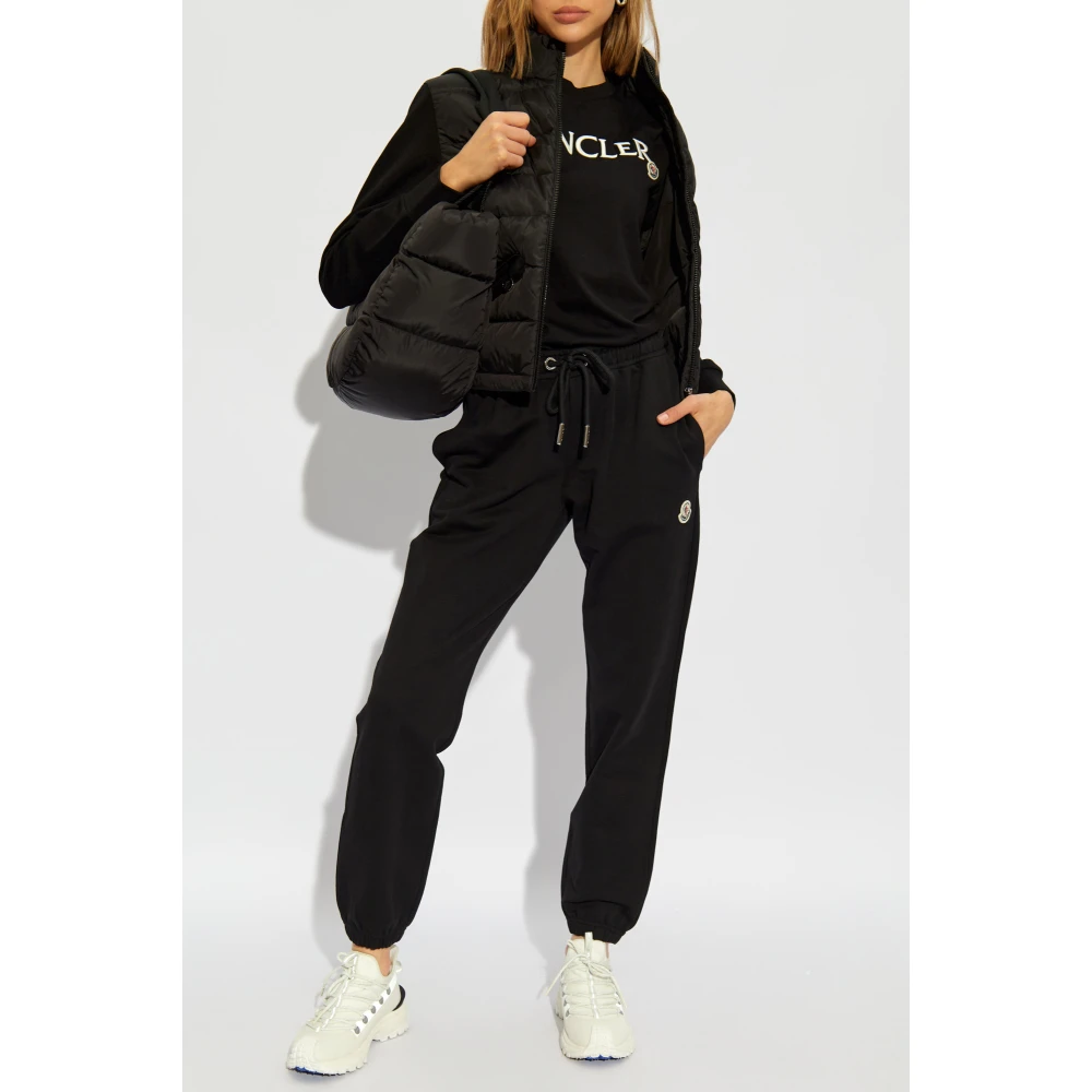 Moncler T-shirt met logo Black Dames