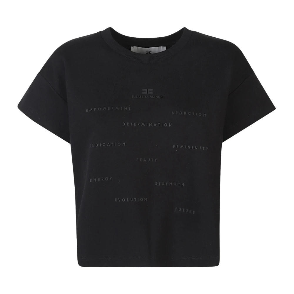 Elisabetta Franchi Women's Black T-Shirts, S, Maglia