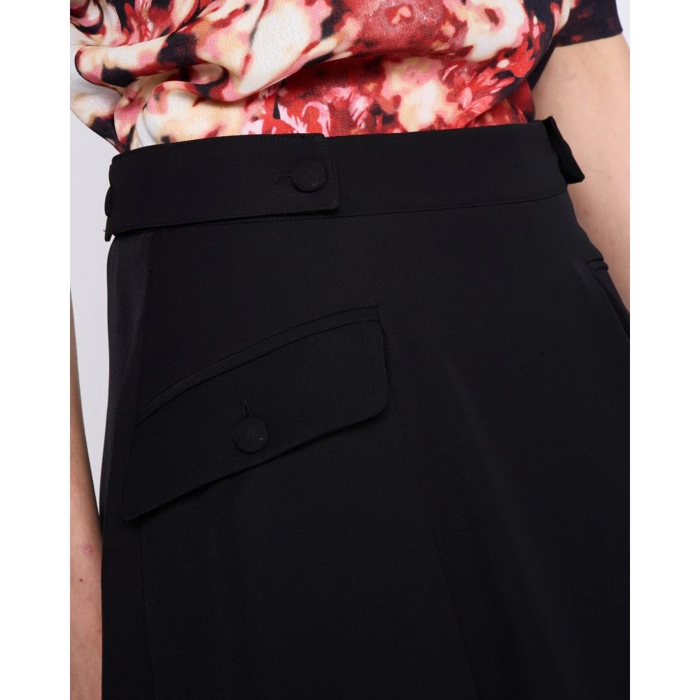 Silvian Heach Korte rok met zijzakken Black Dames