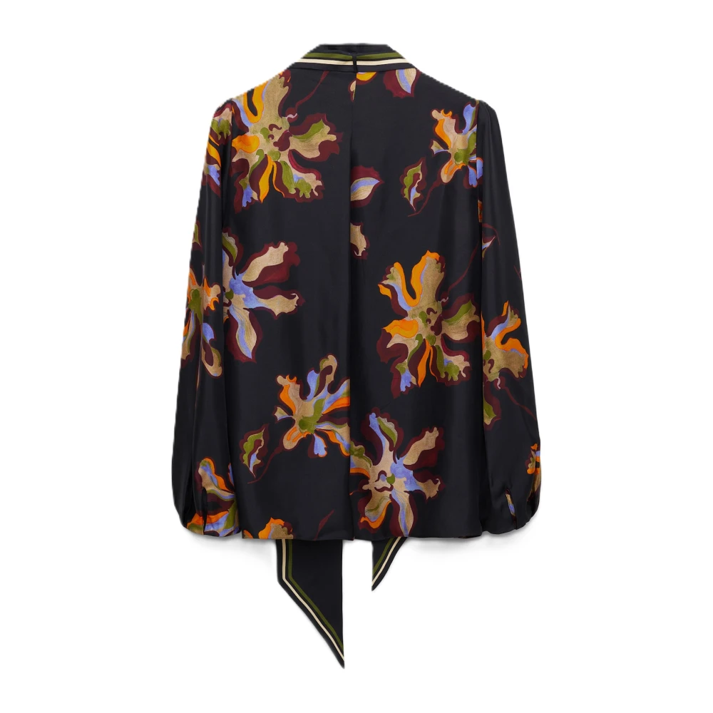 dorothee schumacher Bloemig verleidelijke zijden blouse Black Dames