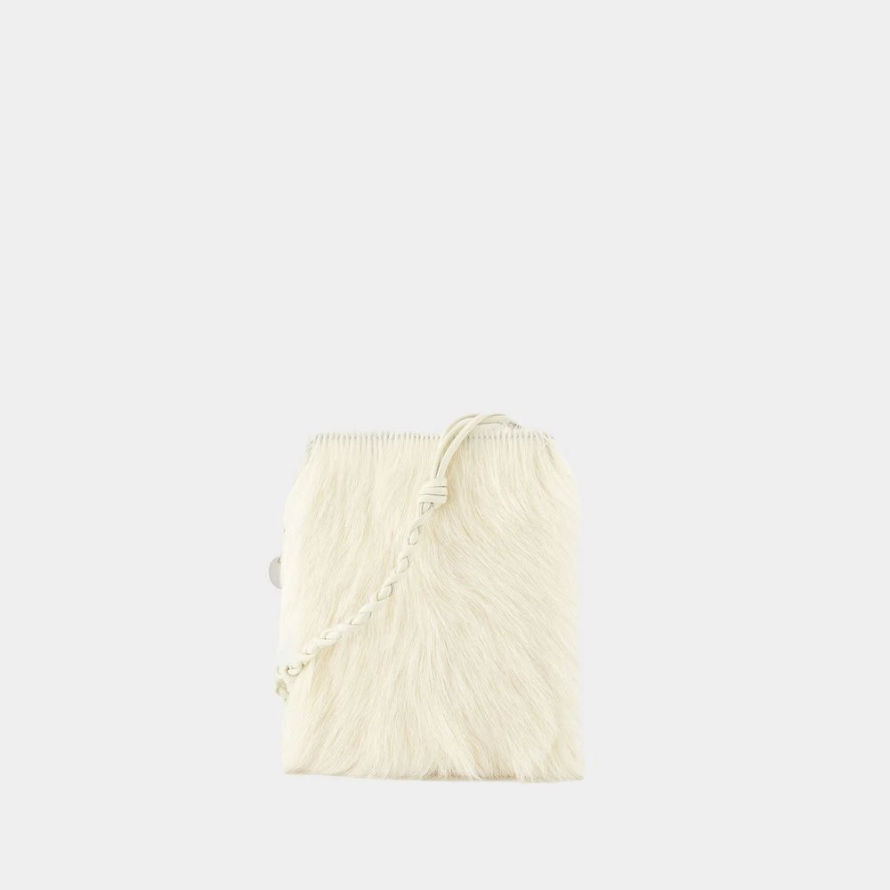 Jil Sander Witte Leren Crossbody Tas Tangle White Dames