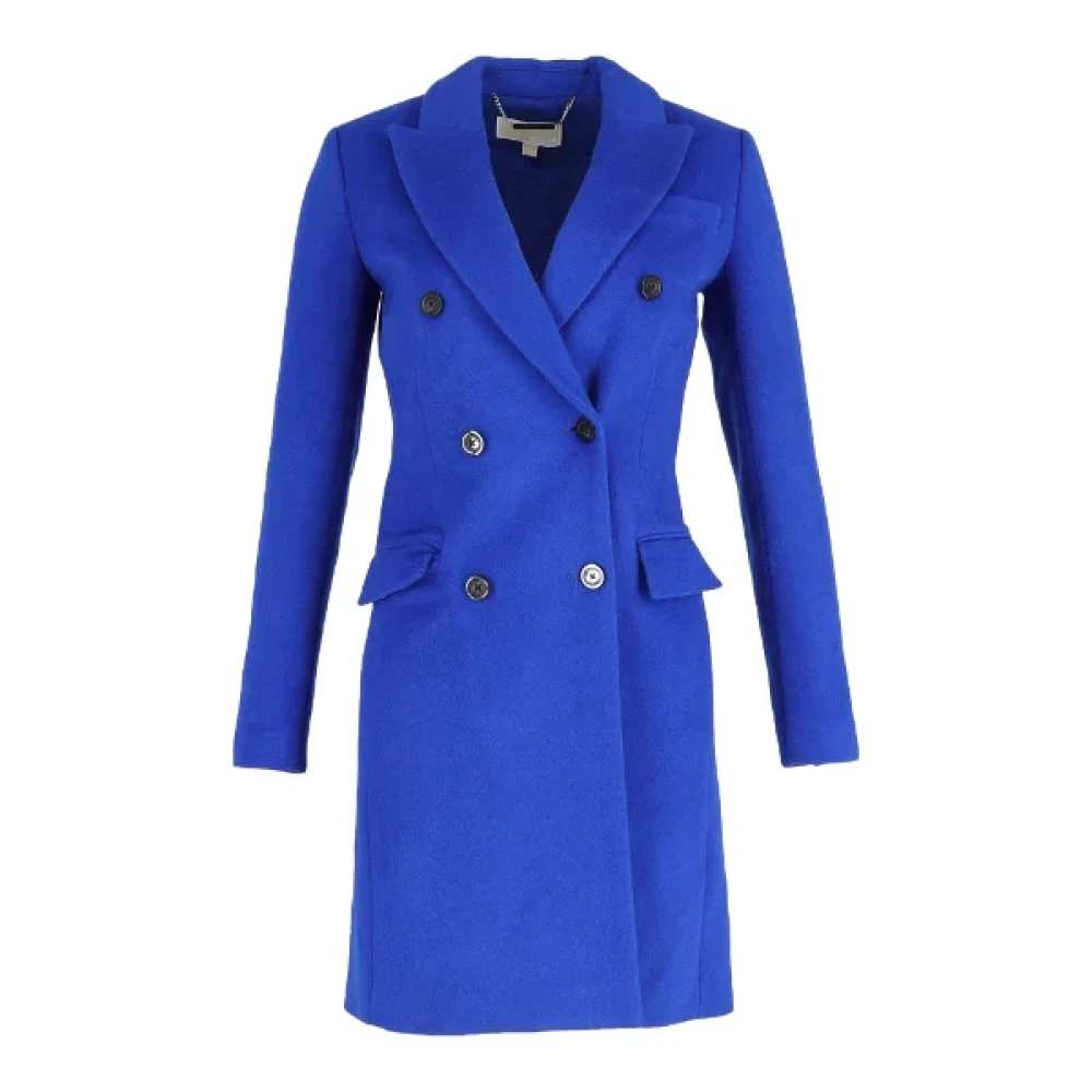 Michael Kors Pre-owned Wool outerwear Blue Dames