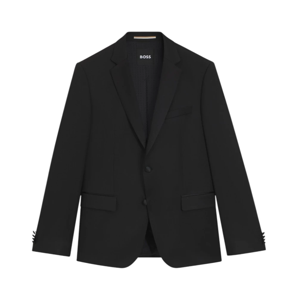 Hugo Men's Black Blazers, Xl, Slim Fit Tuxedo Jacket