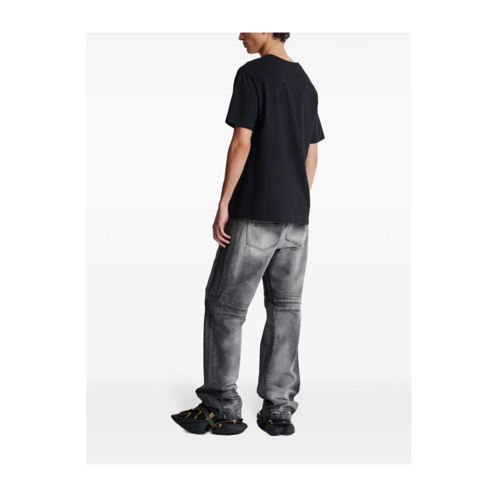 Balmain Multicolor T-shirt & Polo Collectie Aw24 Black Heren