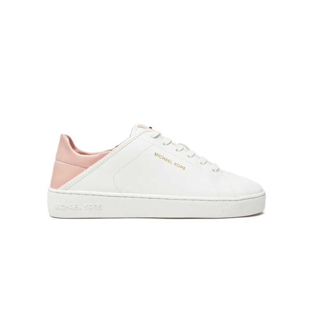 Michael Kors Leren Bicolor Hiel Sneakers Dames Schoenen Wit