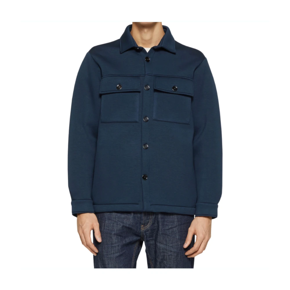Dondup Field Jacket met Zakken Blue Heren