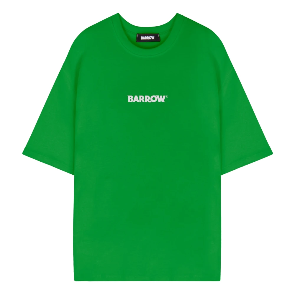 Barrow T-shirt Bubble Lettertype Green Unisex