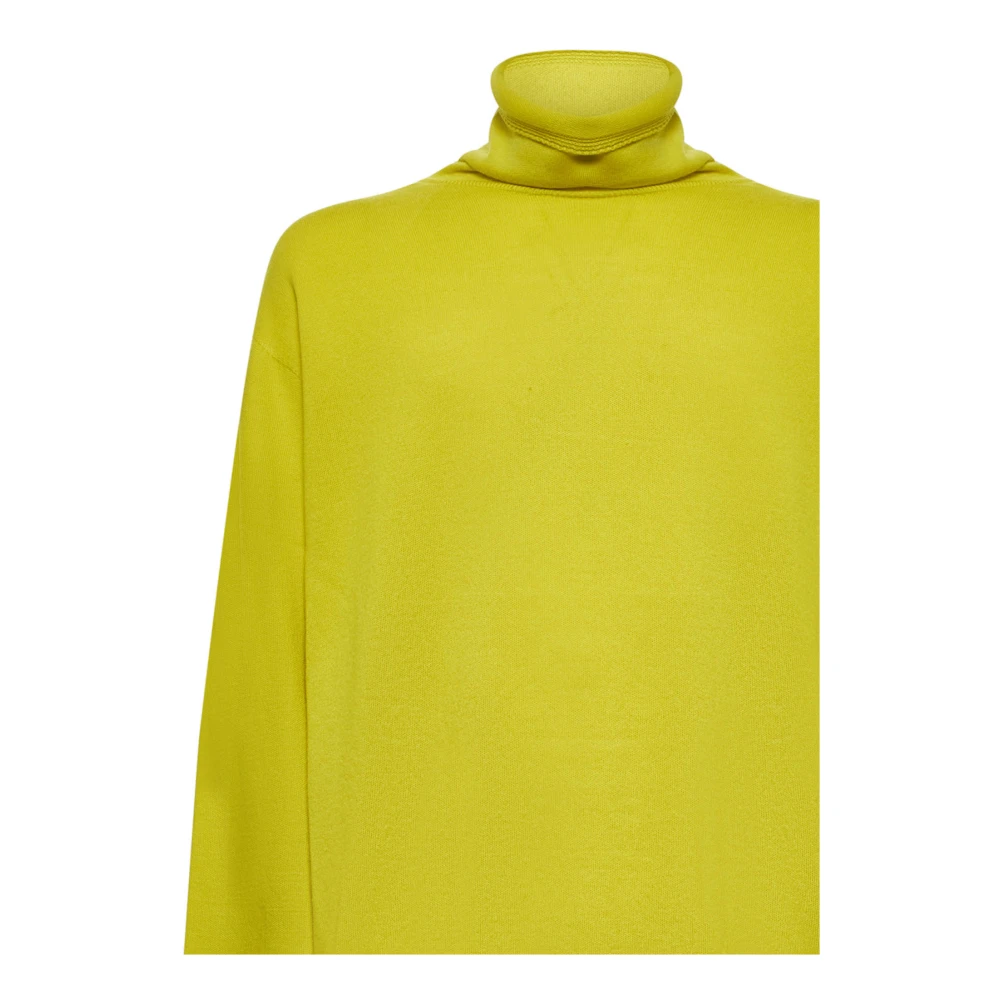 Issey Miyake Gele Sweater Homme Plisse Yellow Heren