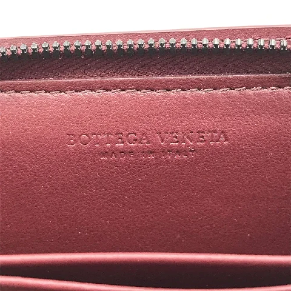 Bottega Veneta Vintage Pre-owned Leather wallets Red Dames