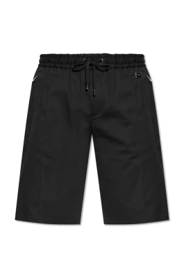 Bomullsshorts med logotyp