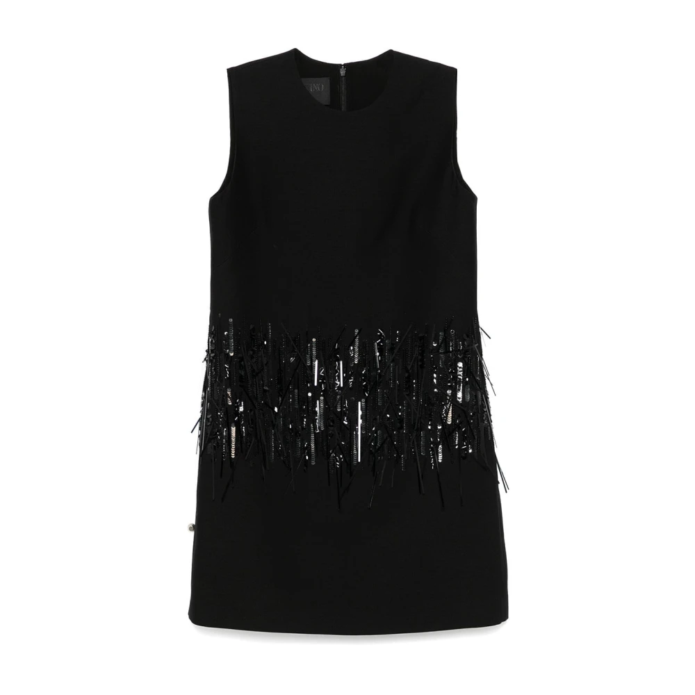 Valentino Garavani Women's Black Elegant Dress With Unique Design